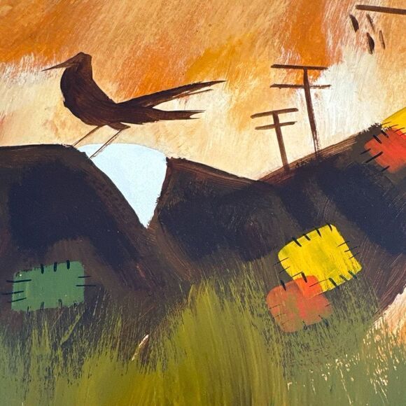 MID CENTURY MODERN CLOWN PAINTING OLD VINTAGE ABSTRACT
EXPRESSIONIST 1960s - Picture 12 of 12